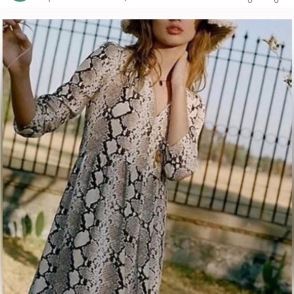 Maeve from Anthropologie like‎ new snakeskin patterned dress - Picture 1 of 5